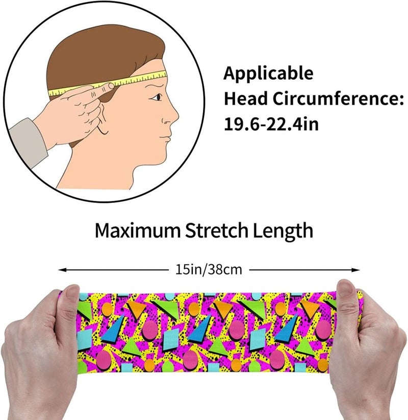 bassyil Sports Headband Moisture Wicking Sweatband for Men Women Running Cycling Yoga Fitness Workout - Image 2